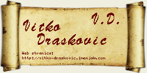 Vitko Drašković vizit kartica